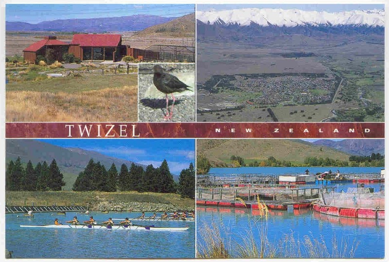 pc nzl twizel south island 1997 rowing on ruataniwha lake three 4x at the start 