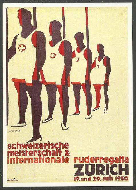 pc sui 1986 reprint of poster sui 1930 championship and international regatta zuerich