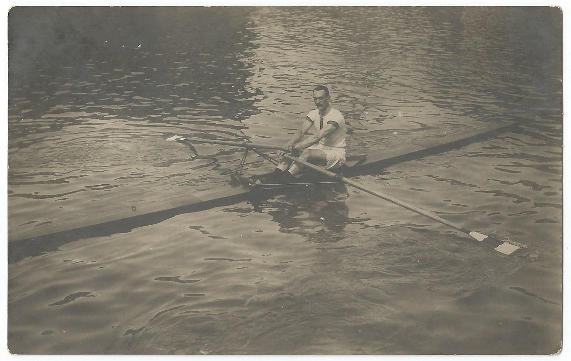 PC SWE 1912 OG Stockholm No. 286 II P. Veirman BEL M1X silver medal winner