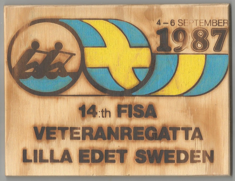 PC SWE 1987 FISA Masters Regatta Lilla Edet wood PU