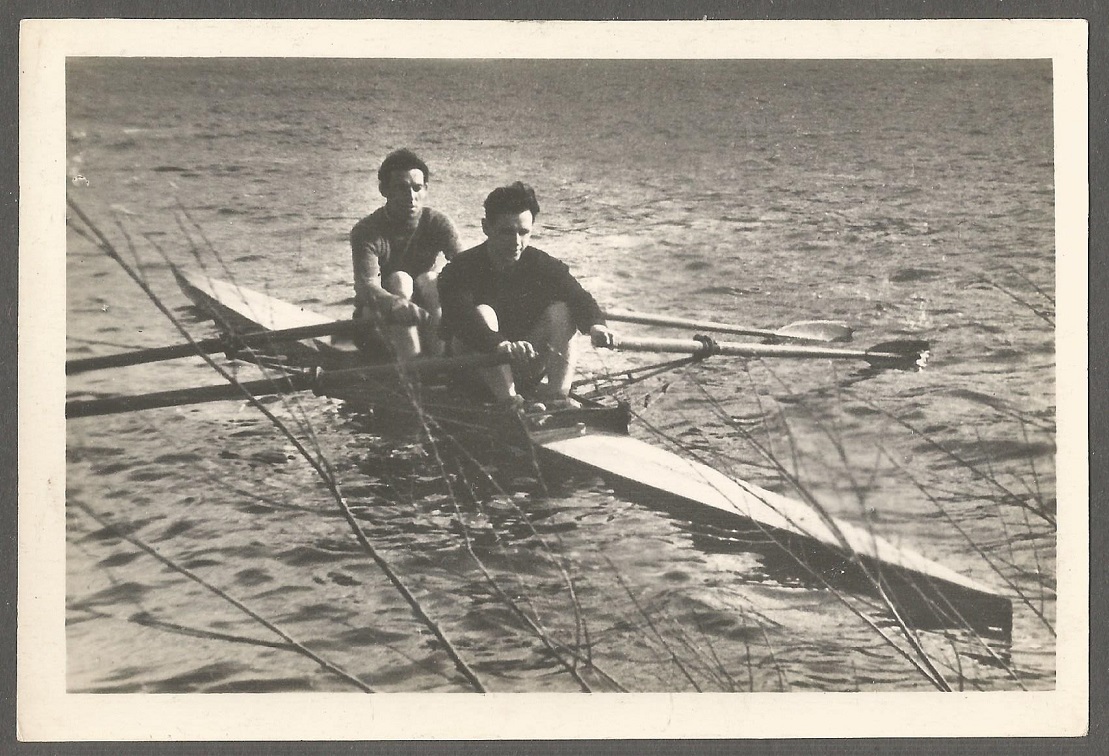 PC URS 1956 Georgi Zhilin Igor Emchuk URS M2X gold medal winners ERC Ghent 1955