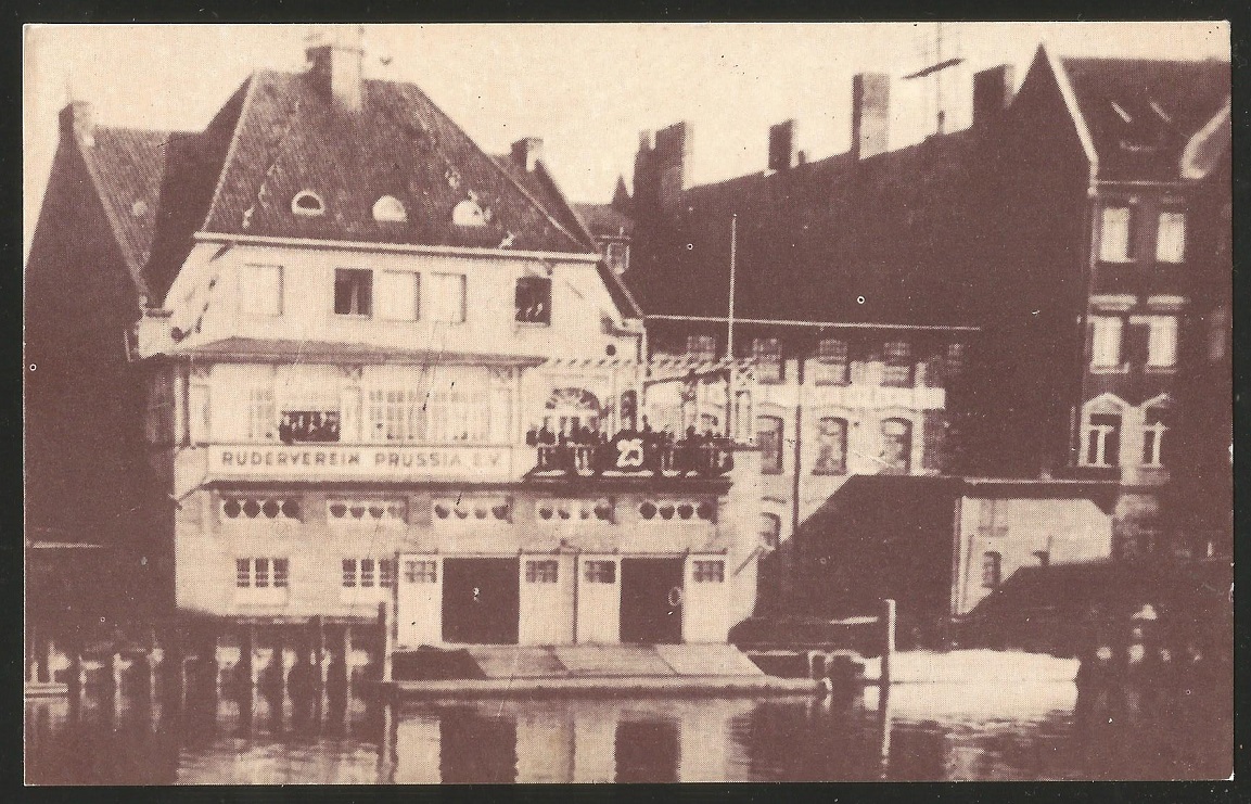 PC URS Koenigsberg RV Prussia GER founded 1902 boathouse reprint 1990