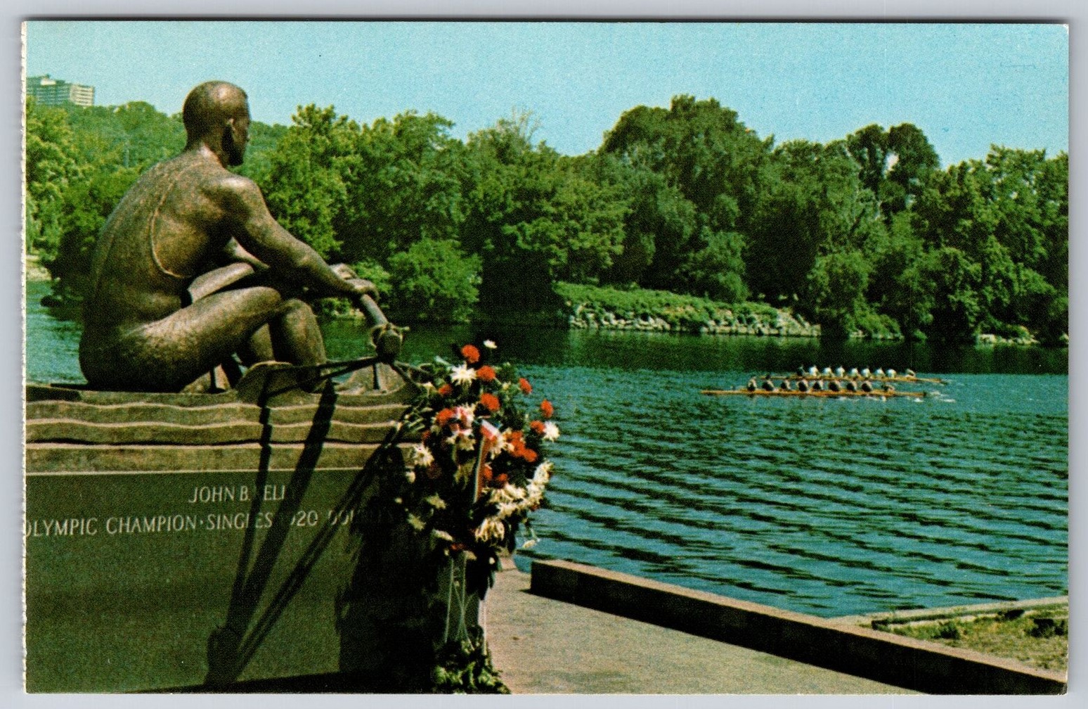 PC USA Schuylkill River Regatta course Philadelphia with J. Kelly memorial