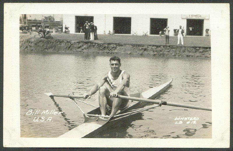 pc usa 1932 og los angeles photo of bill miller usa silver medal winner 1x