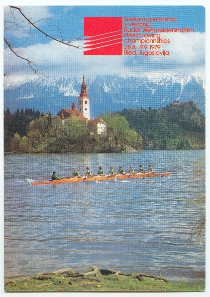 pc yug 1979 wrc bled 8 on lake with famous island in background