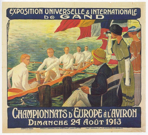 poster bel 1913 erc gent aug. 24th copy from book schlag auf schlag ger 1998 