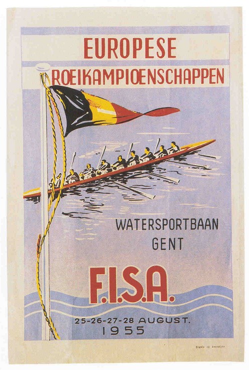 poster bel 1955 erc gent aug. 25th 28th copy from book schlag auf schlag ger 1998 