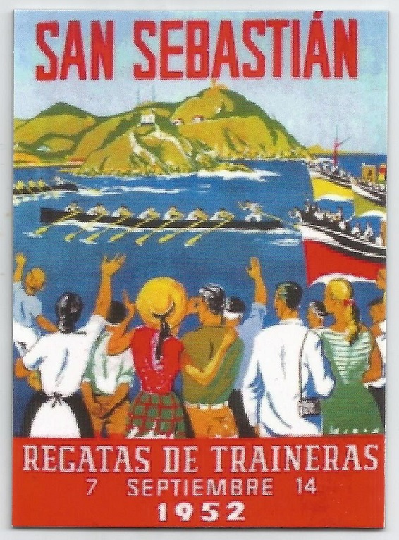 Poster ESP 1952 San Sebastian Regatas de Traineras image on magnet
