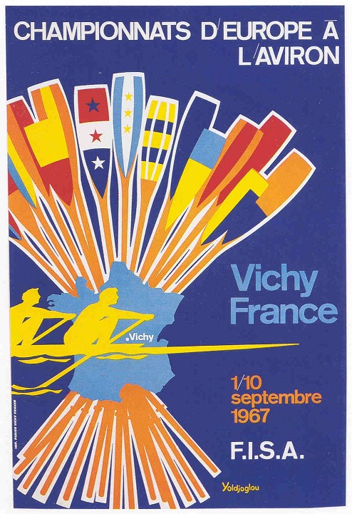 poster fra 1967 erc vichy sept. 1st 10th copy from book schlag auf schlag ger 1998 