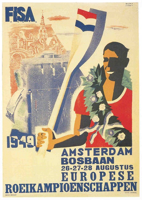 poster ned 1949 erc amsterdam aug. 26th 28th copy from book schlag auf schlag ger 1998 