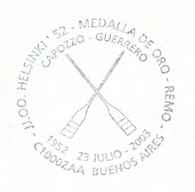 pm arg 2003 july 23rd buenos aires 50th anniversary of gold medal win for capozzo guerrero at og helsinke 1952