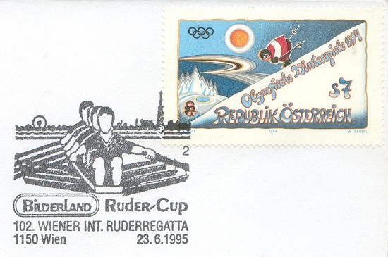 pm aut 1995 june 23rd wien 2 bilderland ruder cup 102. wiener int. ruderregatta 4x 