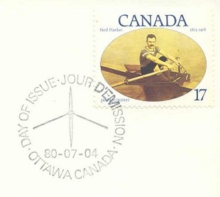 pm can 1980 july 4th ottawa fdc ned hanlan 1x