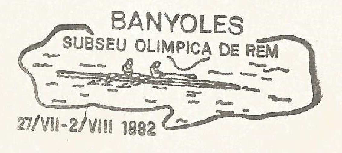 pm esp 1992 july 27th aug. 2nd banyoles rowing site of og barcelona