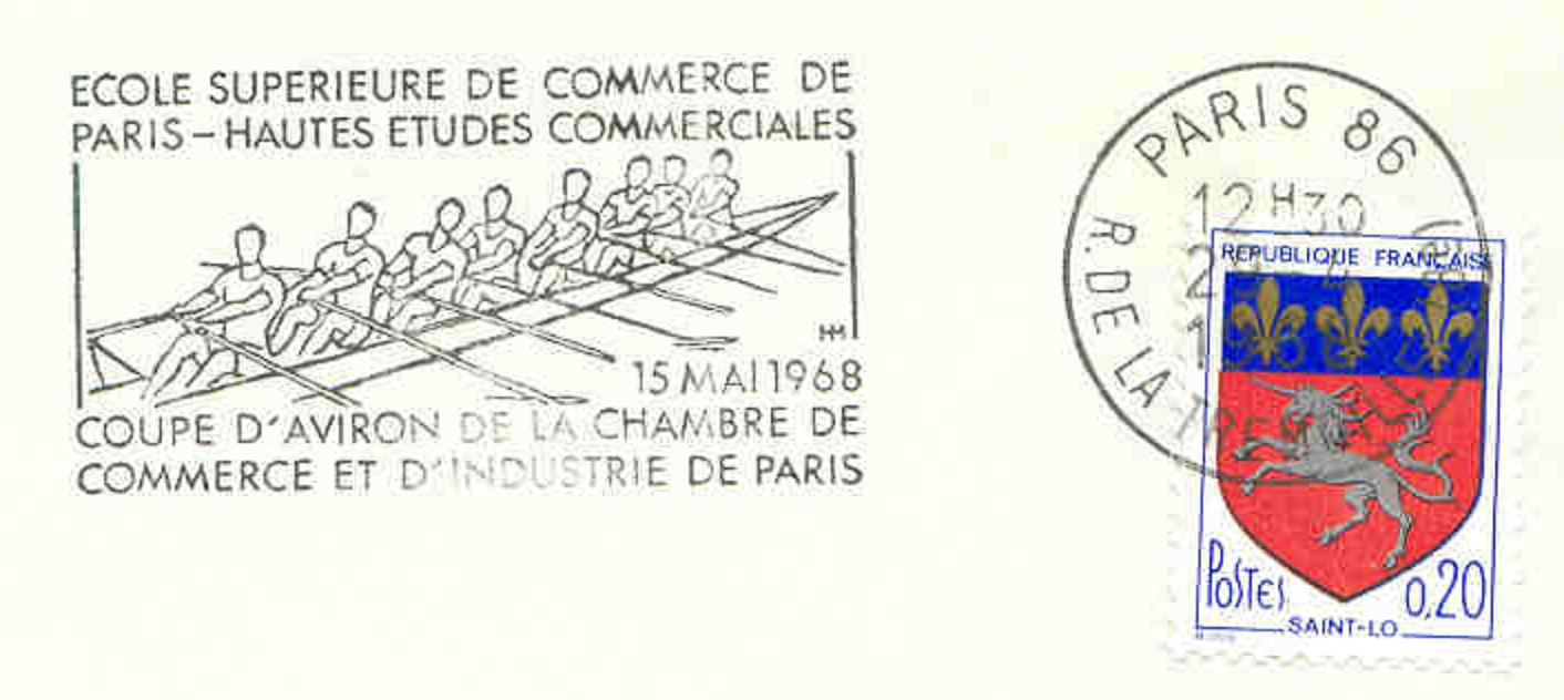PM FRA 1968 May 15th Paris Coupe dAviron de la Chambre de Commerce 8X