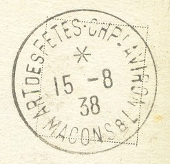 pm fra 1938 aug. 15th macon art des fetes championnats d aviron