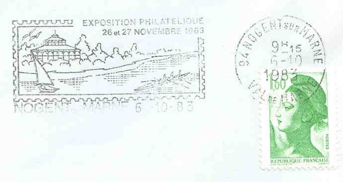 pm fra 1983 oct. 6th nogent sur marne exposition philatelique 26 et 27 novembre 1983 4 