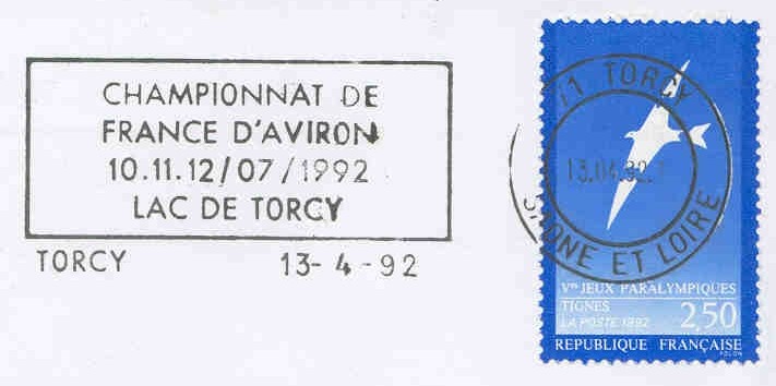pm fra 1992 apr. 13th torcy championat de france d aviron 10th 12th july 1992 lac de torcy