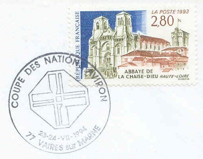 pm fra 1994 july 23rd 24th vaires sur marne coupe des nations aviron logo 