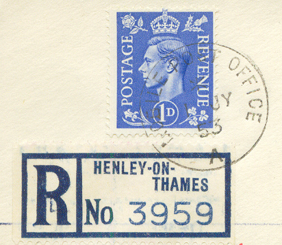 PM GBR 1953 July 1st Henley Mobile Post Office A