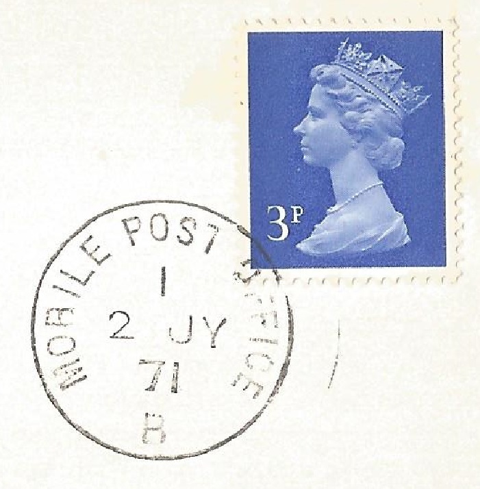 PM GBR 1971 July 2nd Henley Mobile Post Office B