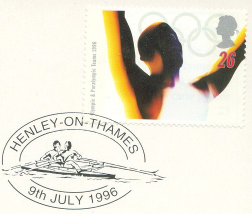 pm gbr 1996 july 9th henley on thames drawing of 2x 