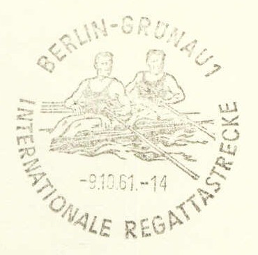 pm gdr 1961 oct. 9th berlin gruenau international regatta course m2x 