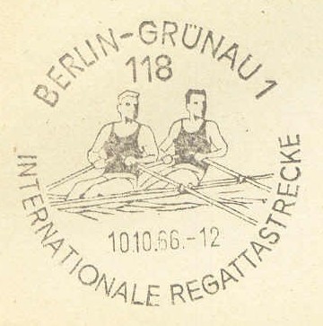 pm gdr 1966 oct. 10th berlin gruenau international regatta course m2x 