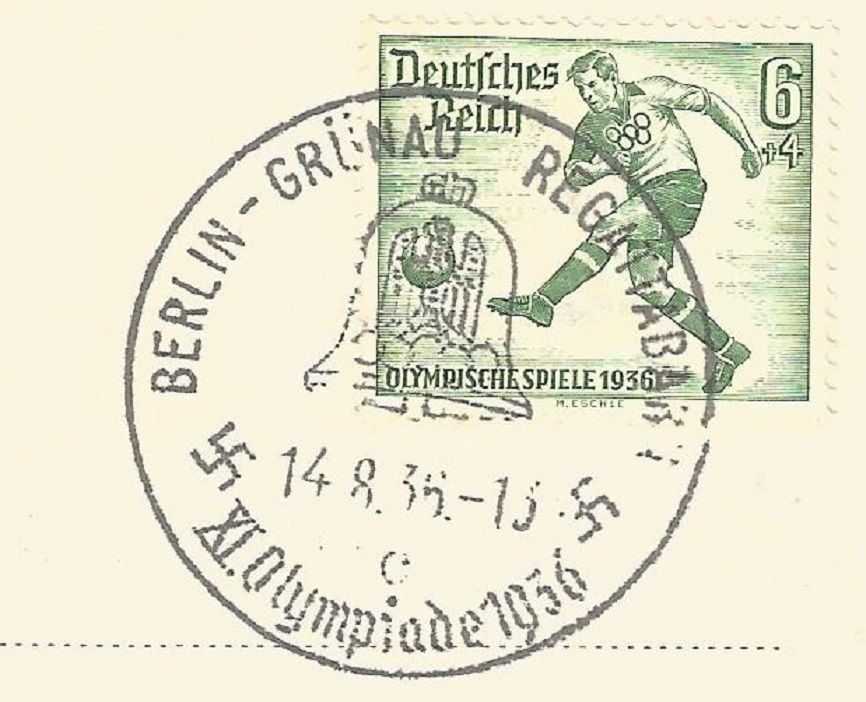 PM GER 1936 Berlin Gruenau Regattabahn c Aug. 14th XI. Olympiade 1936