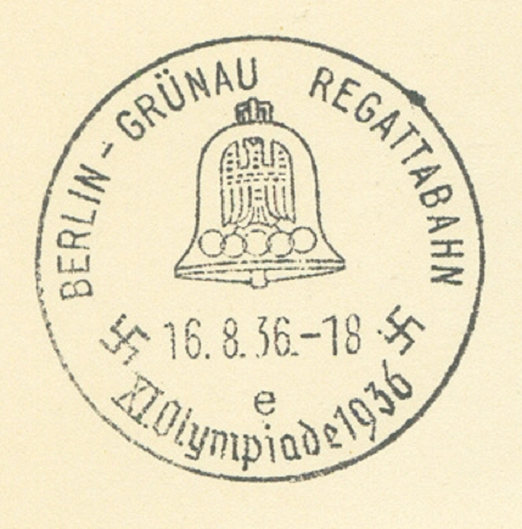PM GER 1936 Berlin Gruenau Regattabahn e Aug. 16th XI. Olympiade 1936