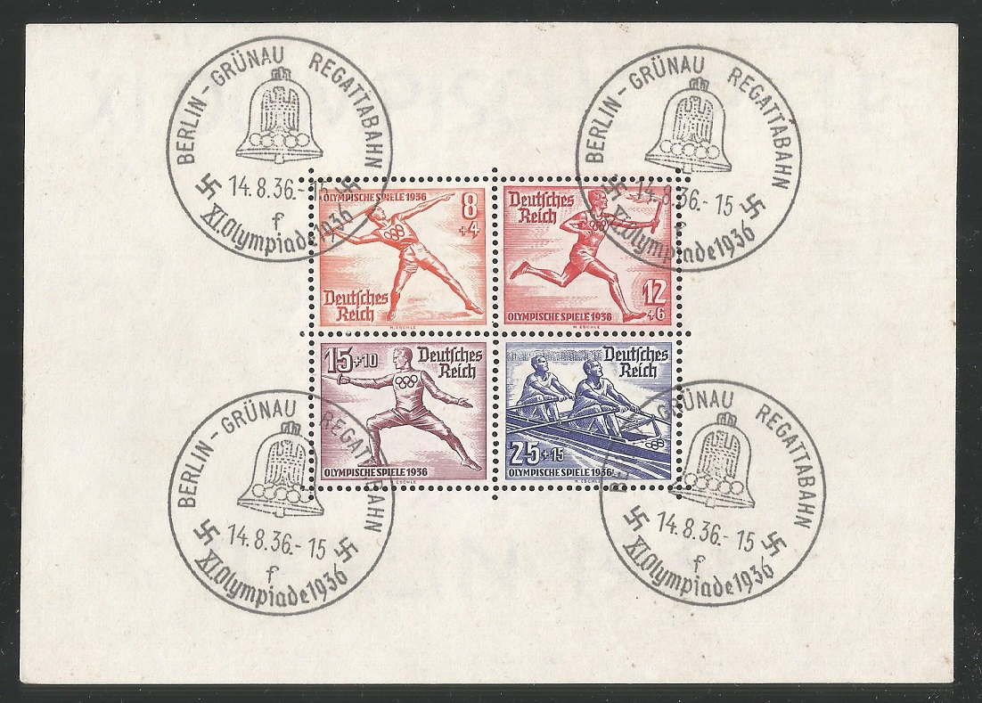 PM GER 1936 Berlin Gruenau Regattabahn f Aug. 14th XI. Olympiade 1936