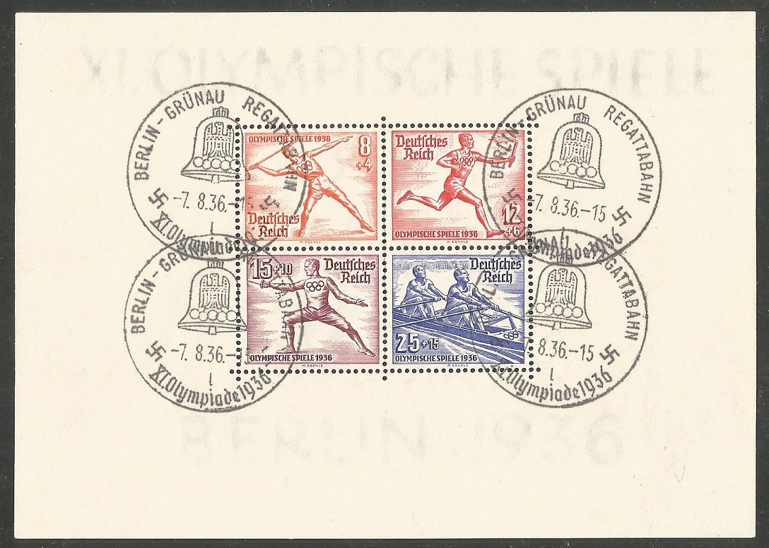 PM GER 1936 Berlin Gruenau Regattabahn l Aug. 7th XI. Olympiade 1936