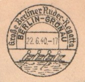 pm ger 1940 june 22nd grosse berliner ruder regatta berlin gruenau 4 coll. s 