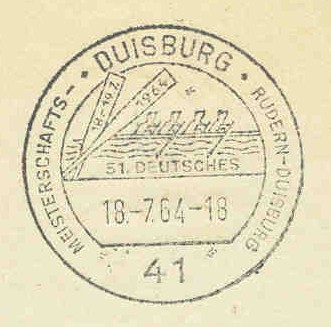 pm ger 1964 july 18th duisburg 51st german rowing championships stylized 4 