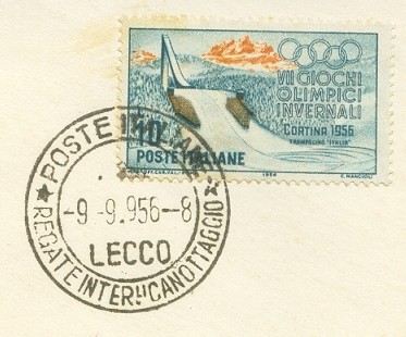 pm ita 1956 sept. 9th lecco regate internazionale di canottaggio 