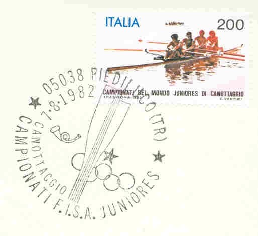 pm ita 1982 aug. 7th piediluco jwrc blade olympic rings
