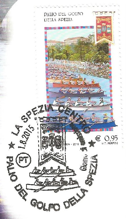 pm ita 2015 aug. 1st la spezia centro fdc pm palio del golfo della spezia