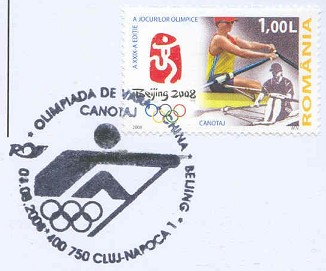 pm rom 2008 aug. 8th cluj napoca og beijing pictogram olympic rings 