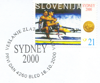 pm slo 2000 oct. 16th bled og sydney 2000 gold medal m2x