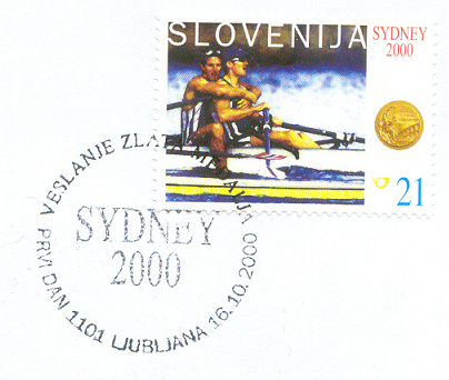 pm slo 2000 oct. 16th ljubljana og sydney 2000 gold medal m2x