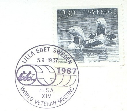pm swe 1987 sept. 5th lilla edet fisa xiv. world veteran meeting