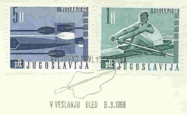 pm yug 1966 sept. 8th bled wrc logo of the wrc