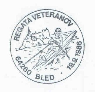 pm yug 1986 sept. 19th bled fisa veterans regatta single sculler on lake bled 