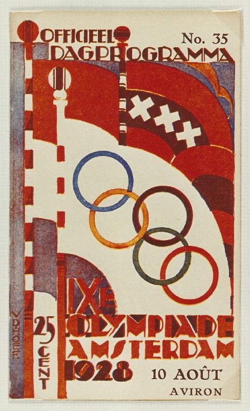 Program NED 1928 OG Amsterdam Aug. 10th day of finals Coll. JE