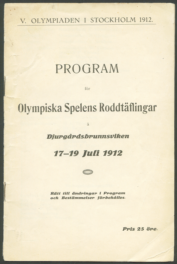 program swe 1912 og stockholm july 17th 19th with complete crew lists