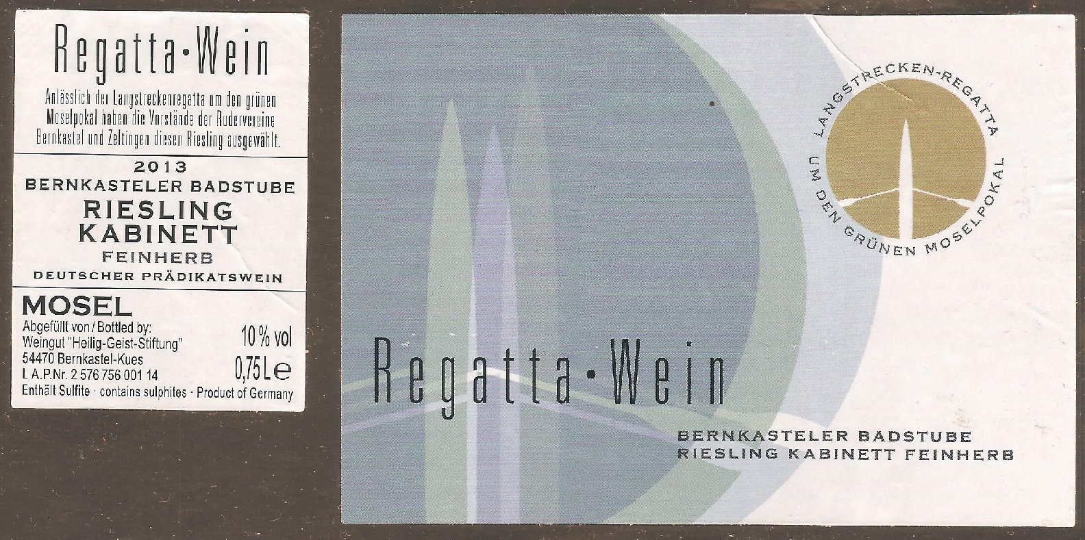 wine label ger 2014 regatta wein bernkastel long distance regatta 4000 m held annually in september