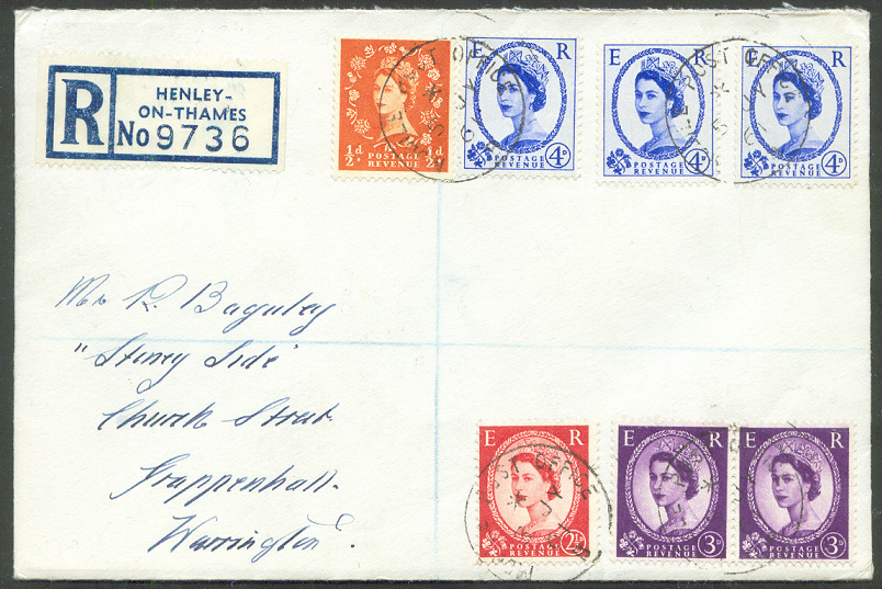 registered letter gbr 1961 henley with pm moble post office july 5th