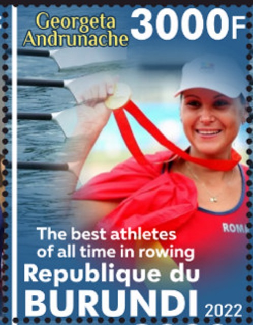 Stamp BDI 2022 unauthorized issue Georgeta Andrunache ROU