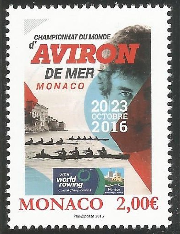 Stamp MON 2016 World Coastal Rowing Championships
