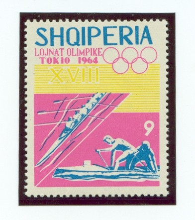 stamp alb 1964 sept. 25th og tokyo 1964 mi 867 8